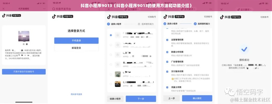 抖音小程序9013（抖音小程序9013的使用方法和功能介绍）